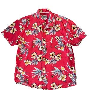Corner store Bodega Red Hawaiian Shirt Size XL